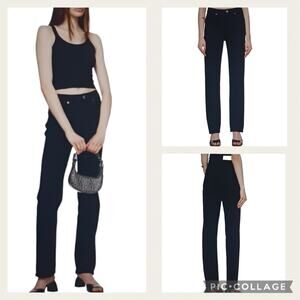 J1081 EUC $265 RE/DONE High Rise Raw Hem Jeans size 27